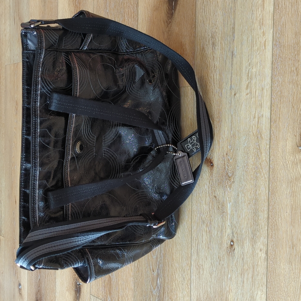 Coach Patent Leather Diaper Bag